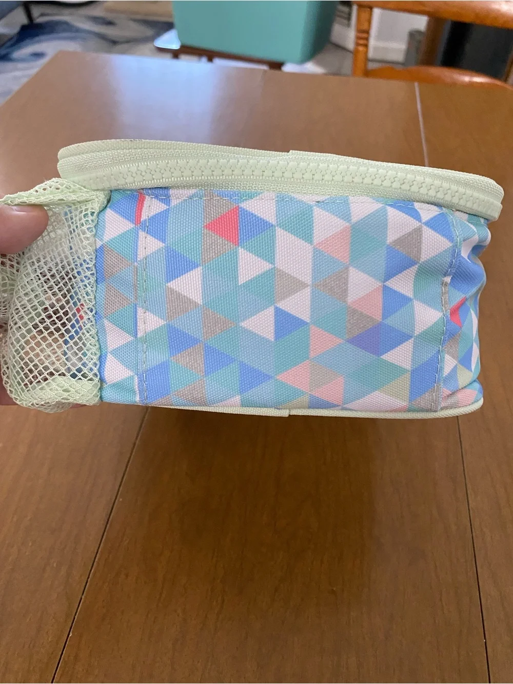 Disney Frozen Lunch Bag - Mint Trim with Pastel Character Art